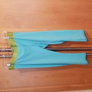 Jockey turquoise Yoga capri pants Womens Size XL